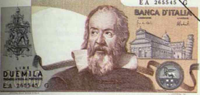On an Italian banknote
  