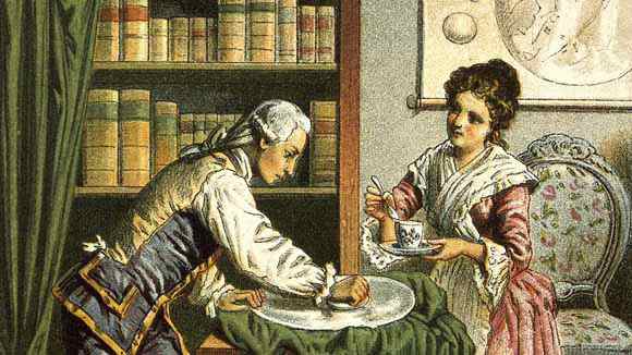 Lithograph of William and Caroline Herschel
  