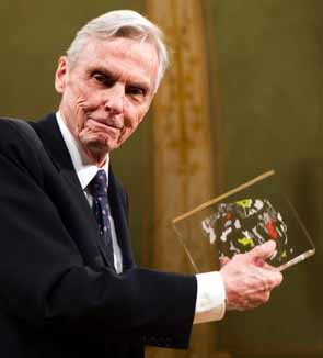 Receiving the Abel Prize in 2010
  